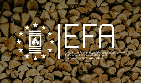 Логотип EFA - European Fireplaces Association. v.