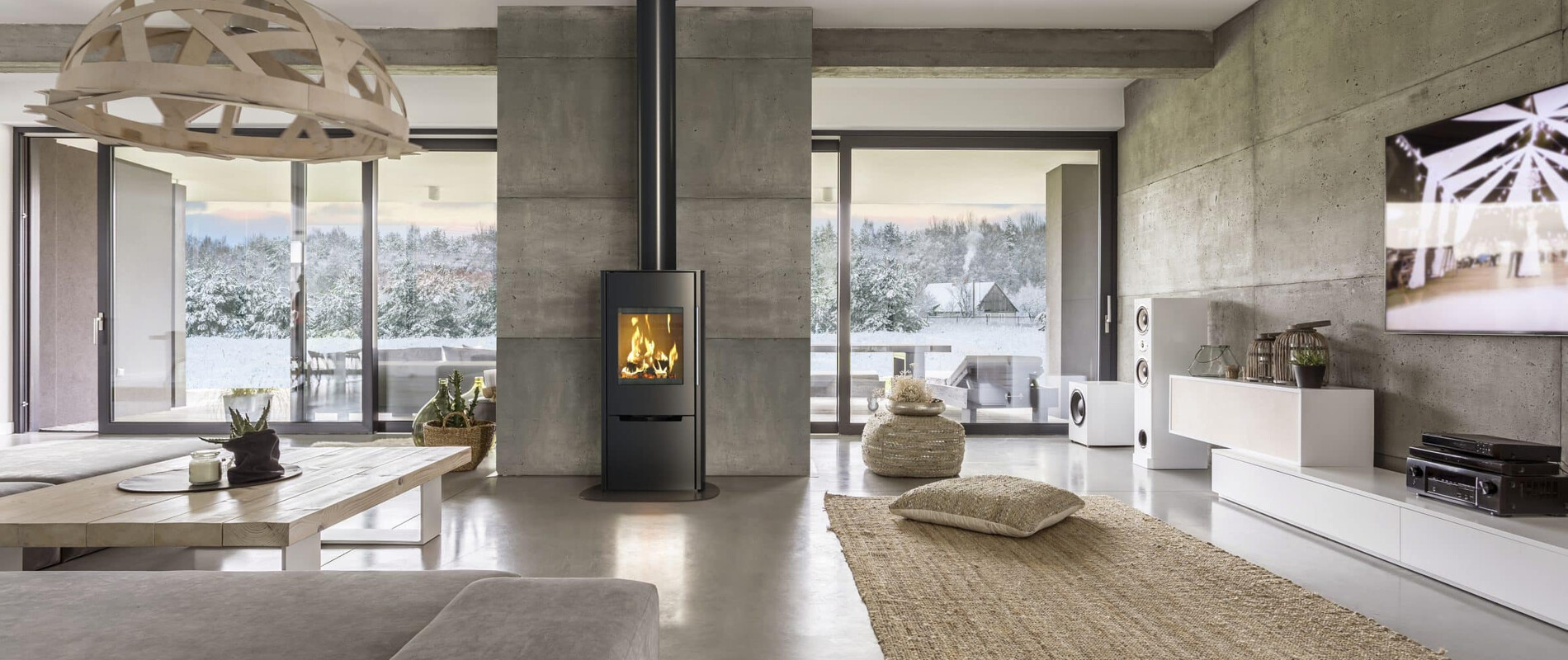 Na zdjęciu piec kominkowy Sargas