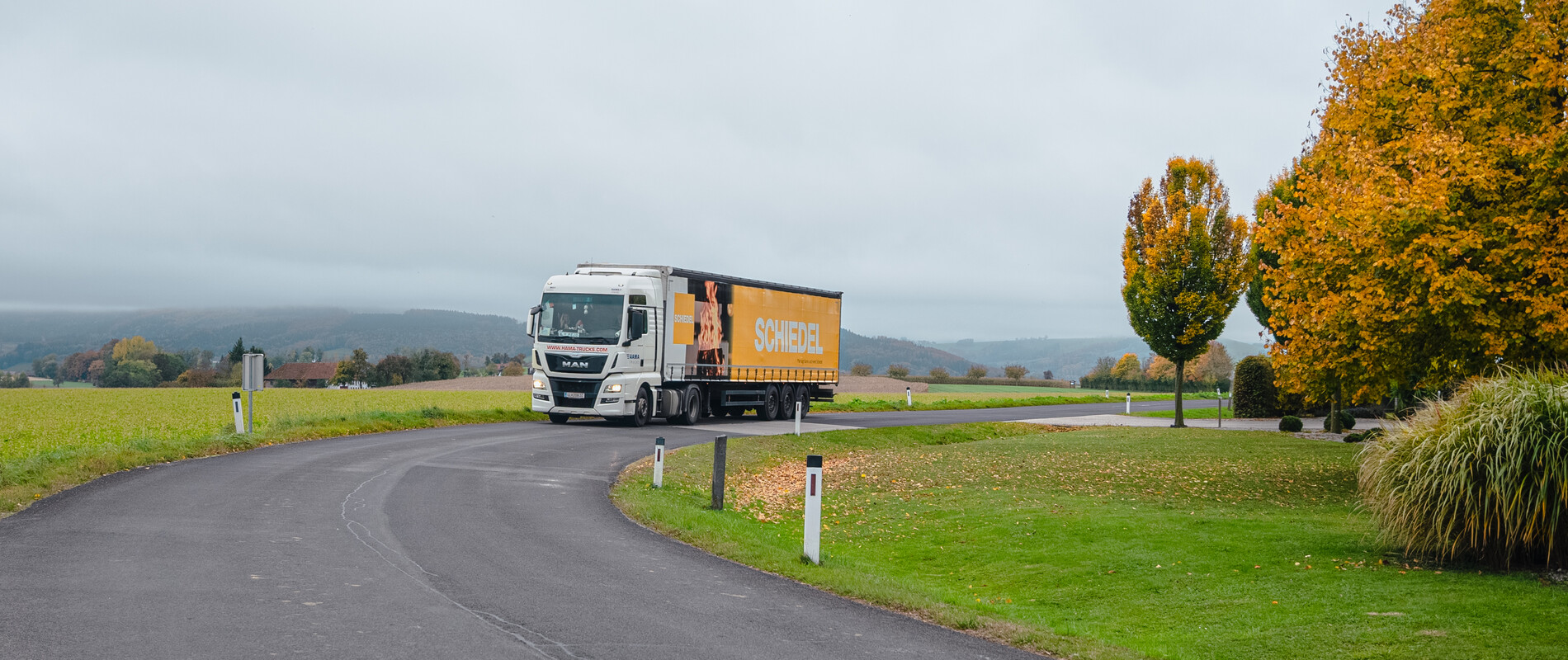 Schiedel LKW auf der Straße
