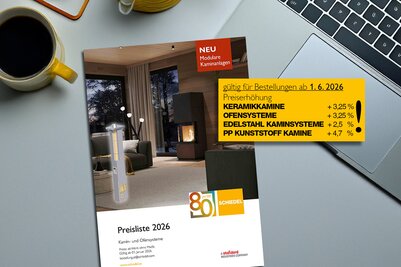 Preisliste Neubau Österreich auf einem Bürotisch