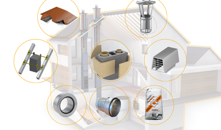 Opcionális alkatrészek a Schiedel kínálatában