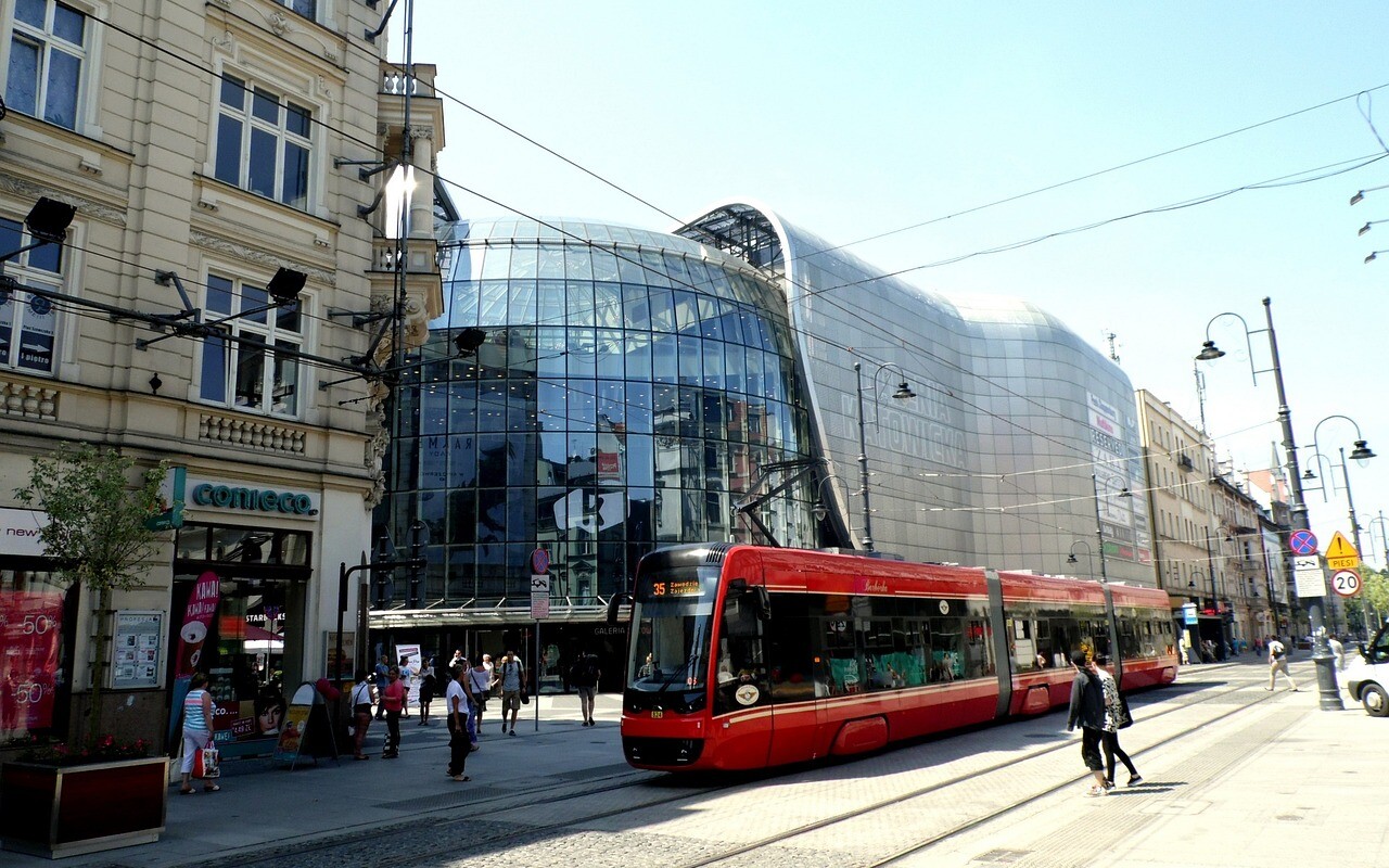 Schiedel oferuje kominy w Katowicach. Na zdjęciu centrum Katowic. Fot. Pixabay