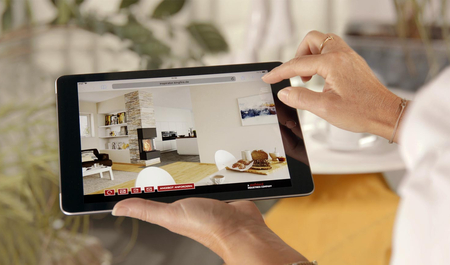 Kandalló Inspirátor indulóoladala egy tableten