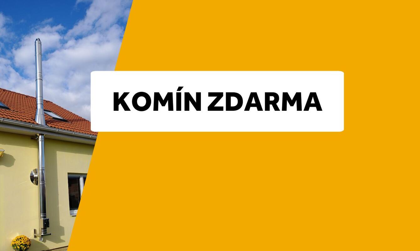 Nerezový komín na domu