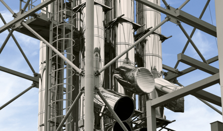 Indstrijski dimnjak od nehrđajučeg čelika