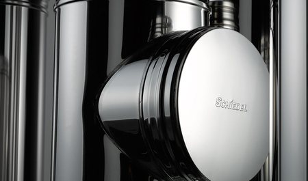 ICS kémény részlete közeli képen