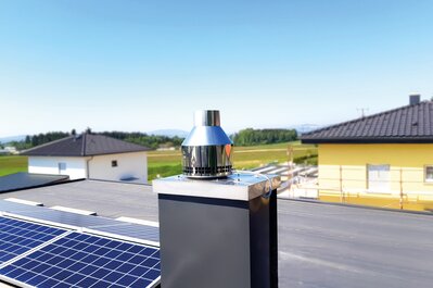 Ignis Vent füstgáz ventilátor egy kéményen