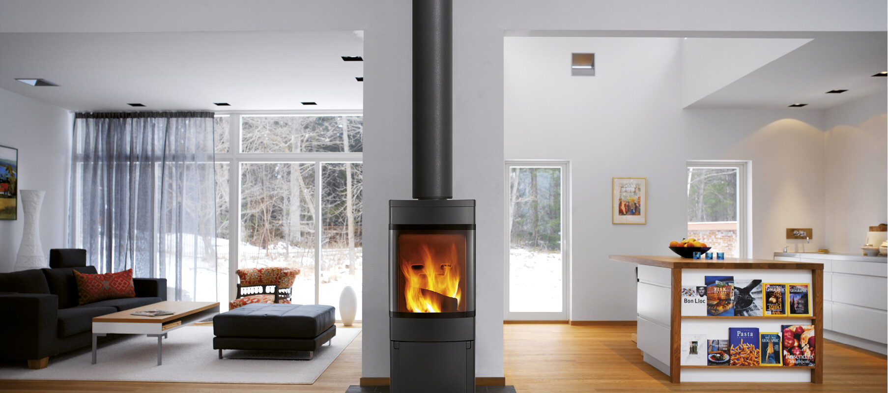 Dvije zanimljive kuće sa sustavom dimnjaka Permeter Smooth