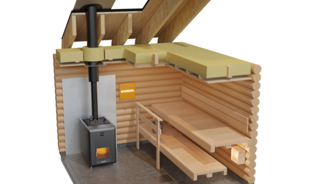 Kéménykoncepció egy szaunában