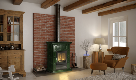 Belisima u rustikalno uređenoj sobi