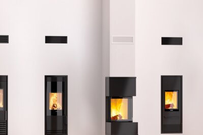 Schiedel Kingfire kandallómodellek egymás mellett