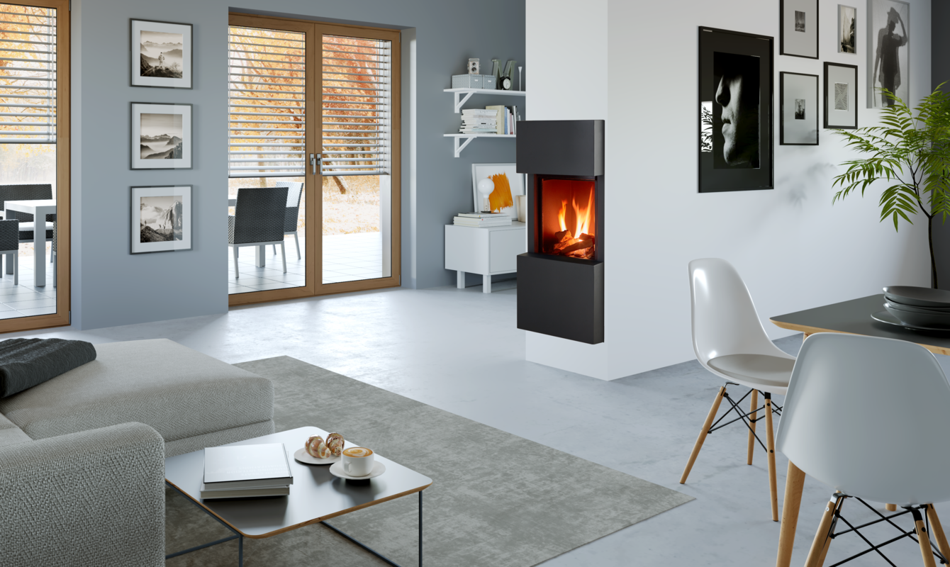 KINGFIRE GAS DOPIO - smart zariadeniami ovládaný plynový krb