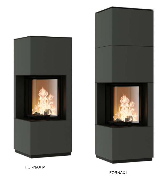 Dvije varijante kamina FORNAX