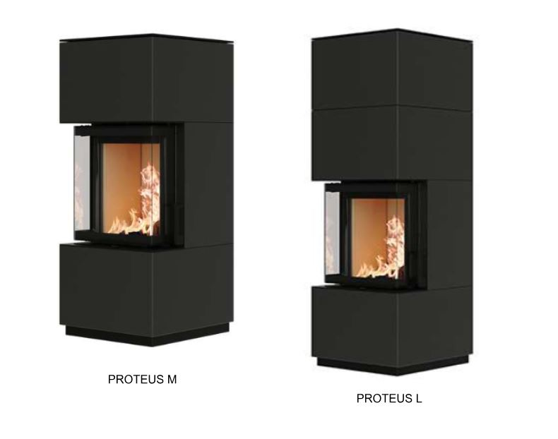 Dvije dostupne varijante kamina Proteus