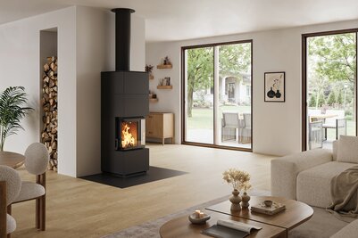 Stålpipe Permeter Vent med Proteus peisovn