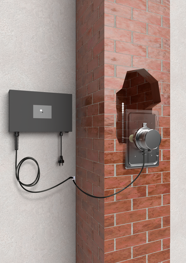 ePURO DOOR — це сепаратор дрібного пилу, що встановлюється під дахом