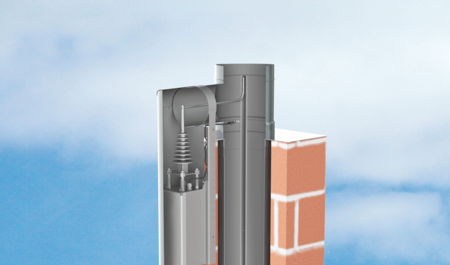 ePURO TOP - Der Feinstaubabscheider für die Schornsteinmündung