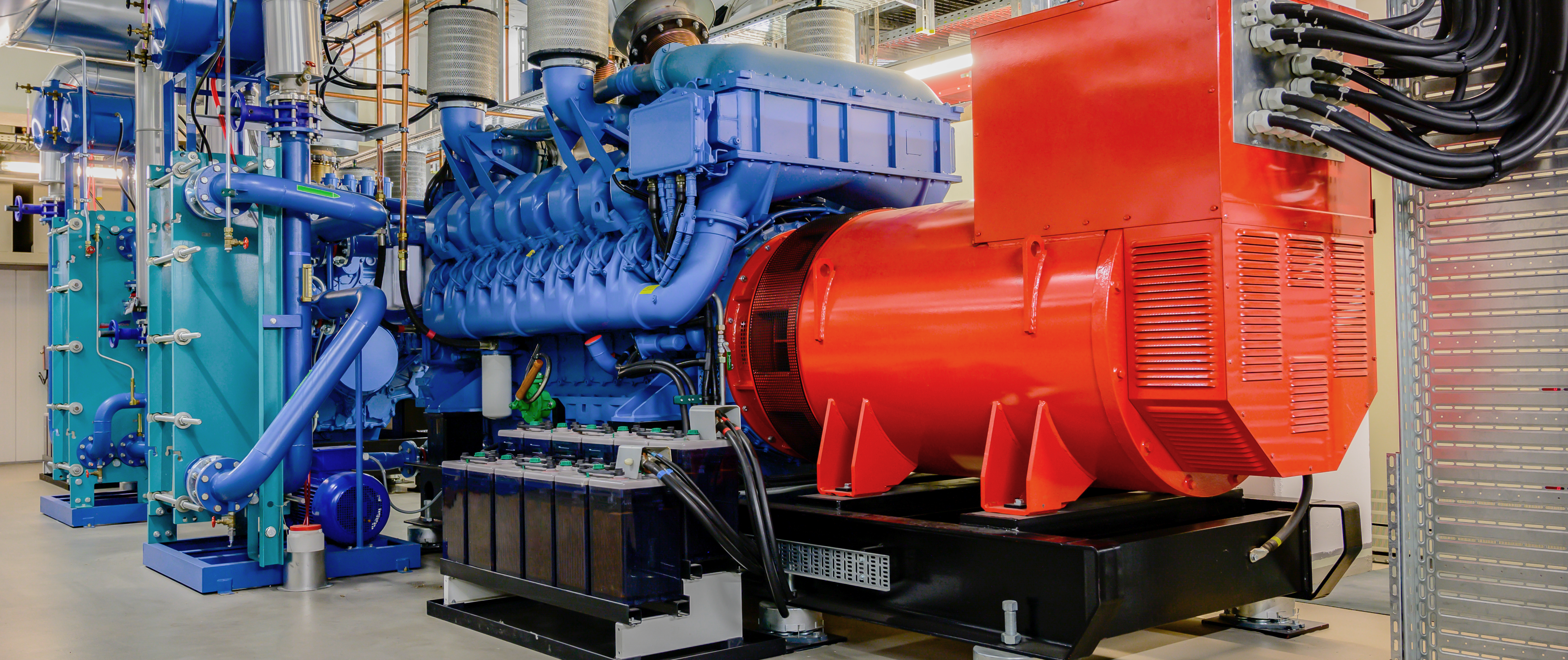 Exhaust systems for generators and standby power units