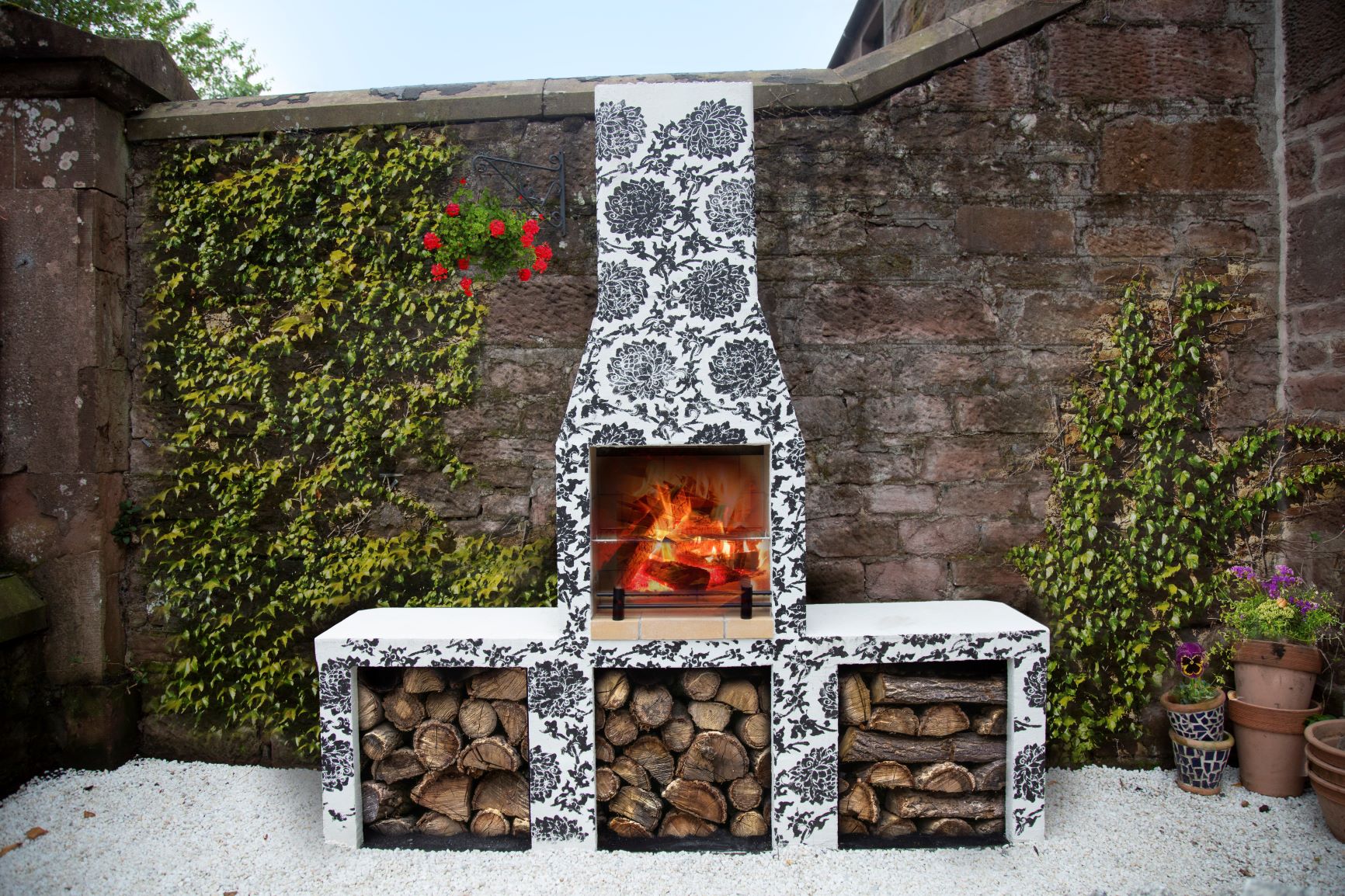 The Schiedel Isokern Garden Fireplace, Outdoor Stone Fireplace Kits Uk